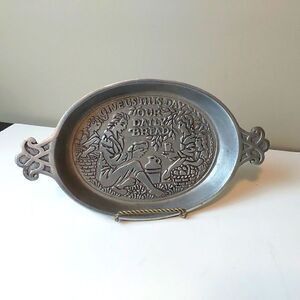 Daily Bread Server Tray-Pewter 